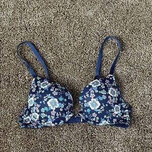 Victorias Secret Floral Blue Women's Bra